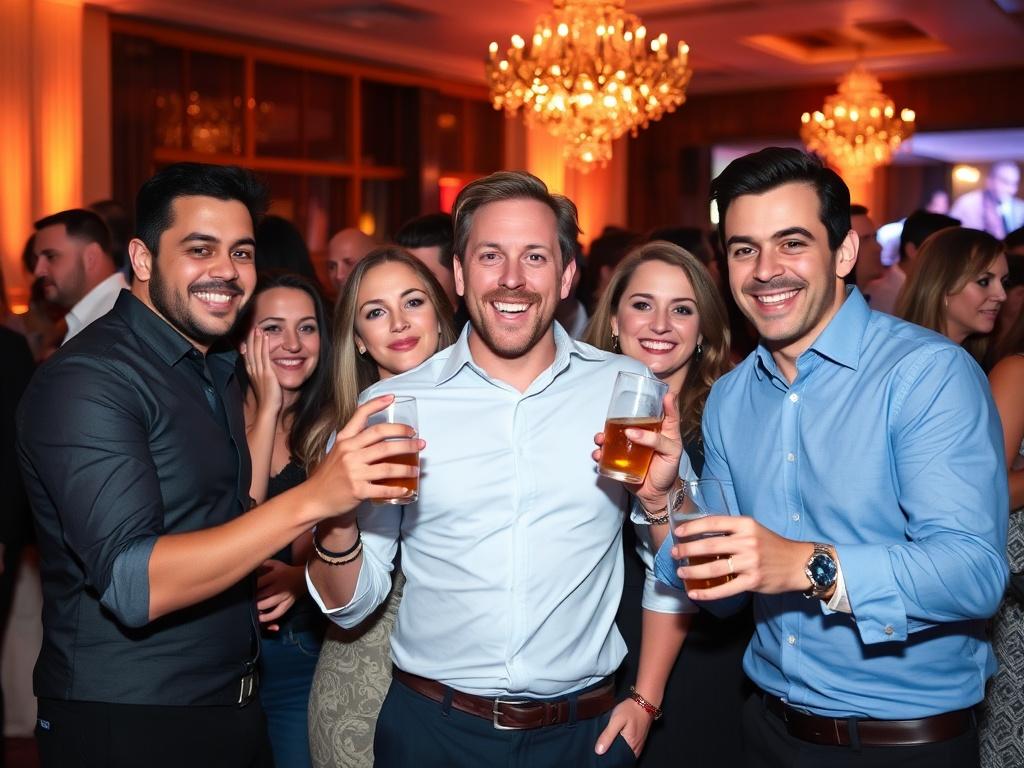 photo of a fun corporate party photo of a fun corporate partyфото