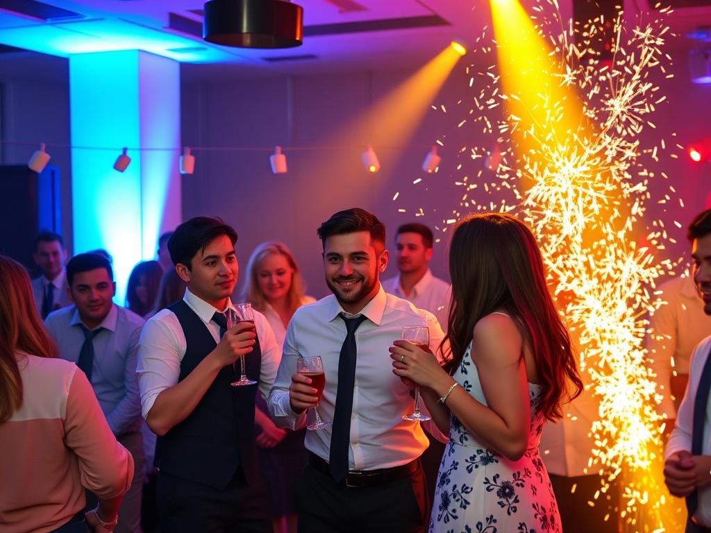 photo of a fun corporate party photo of a fun corporate partyфото